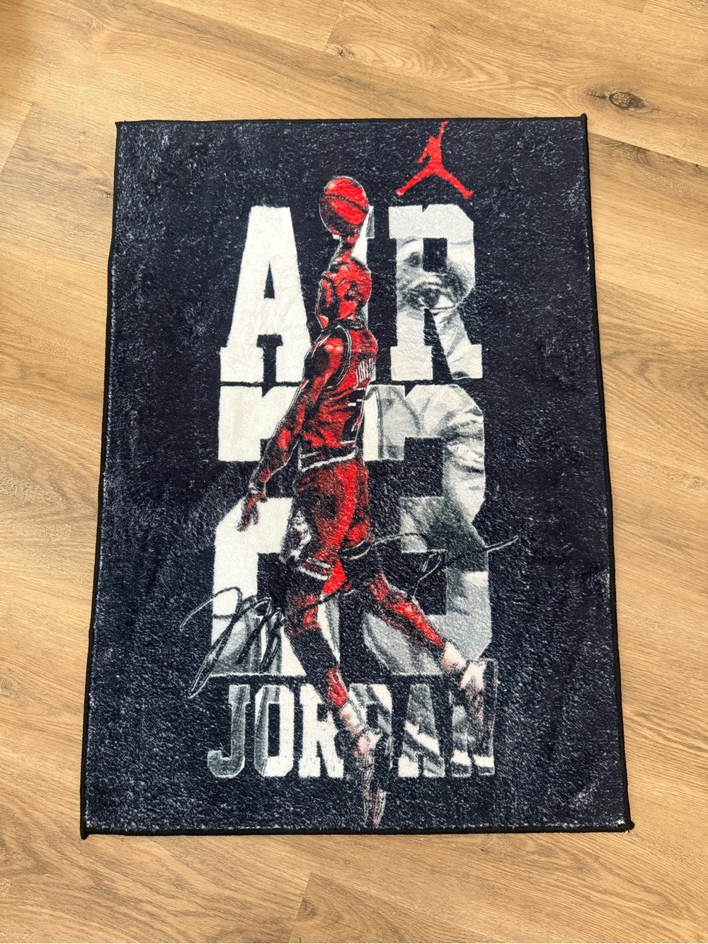 Air Jordan Michael Jordan Accent Rug 32x22 Black Red Jumpman Basketball